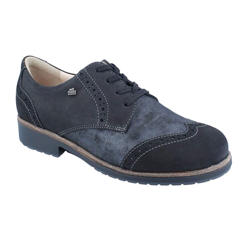 Finn Comfort Asiago Oxford Leather Wingtip Comfort Shoes Buggy Poseidon 4.5