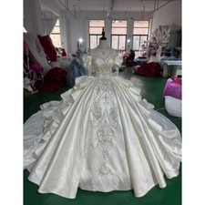 Princess-Style Wedding Dresses Gorgeous Beading Crystal-Embroidered Bridal Gowns