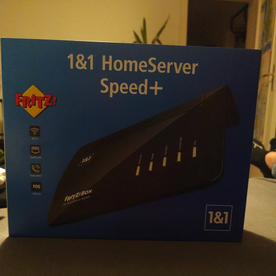 AVM FRITZ!Box 7690 / 1&1 HomeServer Speed+ (WiFi 7, Router) Zigbee NAS