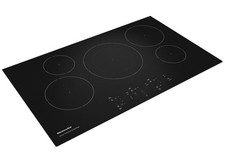 KitchenAid 36'' W 5-Element Black Induction Cooktop w/ Dual Ring KCIG556JBL, NEW