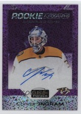 2020-21 O-Pee-Chee Platinum Rookie Violet Pixels Connor Ingram #R-CI Auto 11pm