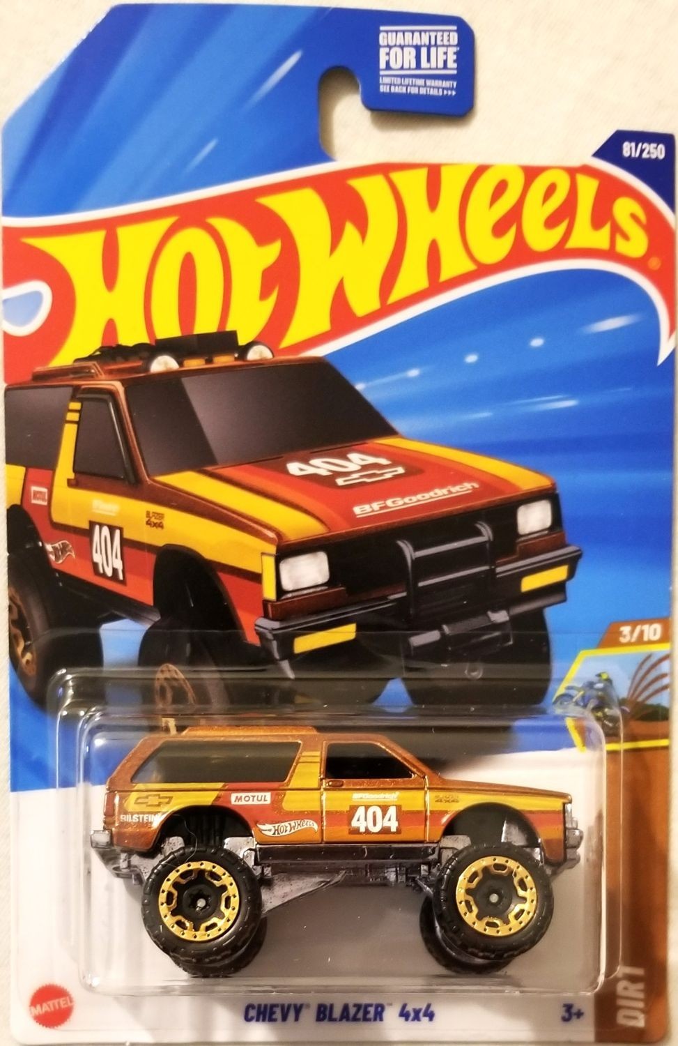 Hot Wheels - 2025 Dirt 3/10 Chevy Blazer 4x4 81/250 (BBJBB78)