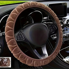 Plush Sculpt Look Steering Wheel Covers Car Wheel Cover