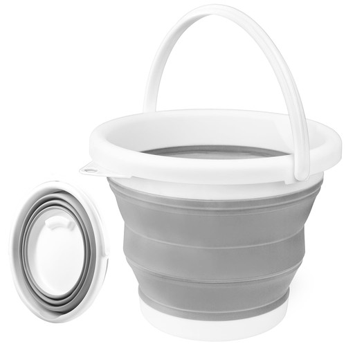 Collapsible Bucket with Handle 10L(2.6 Gallon), Portable Mop Bucket for Clean...