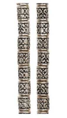 Antique Silver Tube Beads - 6mm by Bead Landing Qty:30