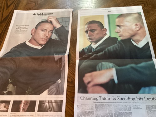 CHANNING TATUM NY Times 5 ottobre 2025 3 pagine - Foto 1 di 3