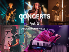 30 Concert Lightroom Night Presets Influencer Instagram Vol 3