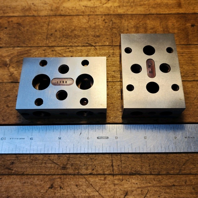 1-2-3 Setup Blocks .0001" Machinist 123 Matching Pair High Precision ☆USA