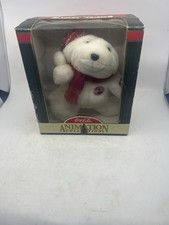 Vintage 1998 COCA COLA Animation Collection Christmas Baby Polar Bear. Pre-Owned