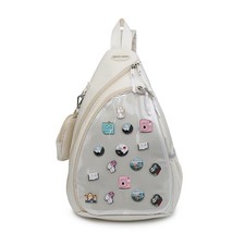 Oxford Ita Bag Kawaii Pin Display Chest Pack Single Shoulder Bag Sport Backpa...