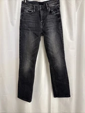 Mother Jeans Mid Rise The Dazzler Ankle Black Stargazing Women’s Size 24 - EUC