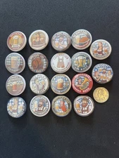 Oktoberfest 1.25” Pin-Backed Buttons - Set of 18 Collectible Party Pins