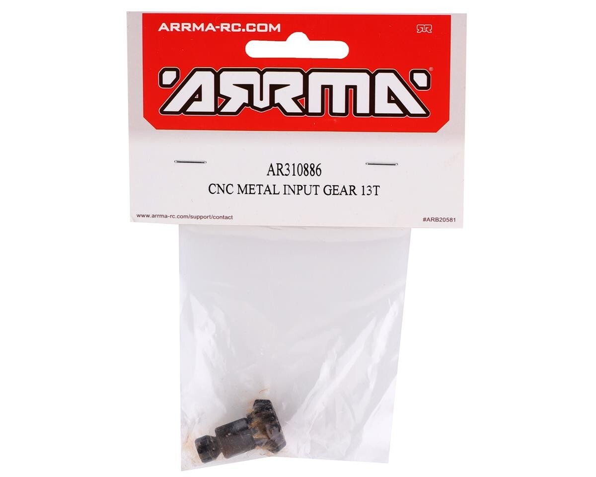 ARRMA AR310886 CNC Metal Input Gear 13T : Bigrock / Granite