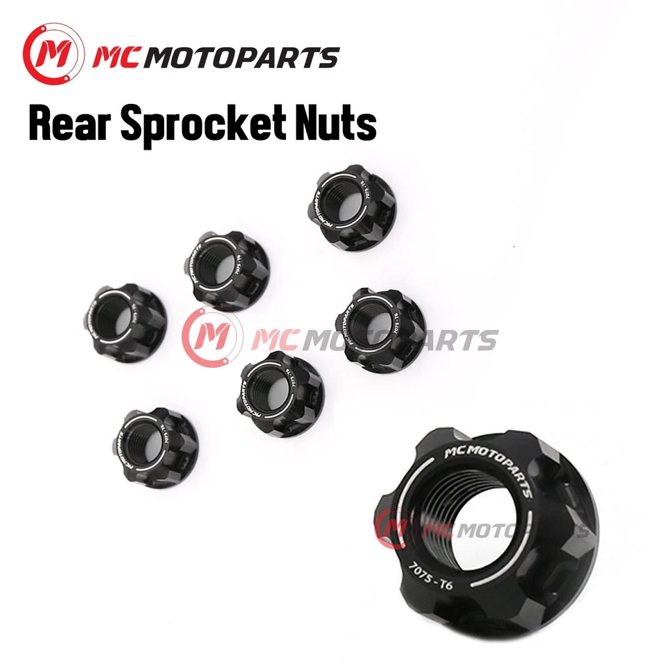 CNC Rear Wheel Sprocket Nuts Set For Suzuki GSX-S1000 GSXR 600 750 400 GSXR1000 - Изображение 4 из 4