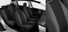 Maßgefertigte Atmungsakttive Velours Sitzbezüge passend für SKODA FABIA III VGG1