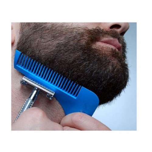 Stainless Steel Plastic Beard Styling Shaping Template Comb Facial Hair Tool - Picture 3 of 18