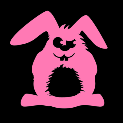 Rabbit Vinyl Decal Adorable Bunny Sticker For Cars Windows Laptops