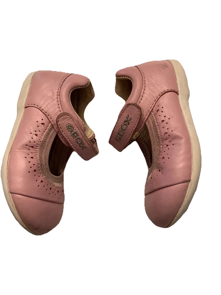 Zapatos Mary Jane Geox EE. UU. Talla 7 Cuero Rosa Correa Brillo Foto 3 de 4