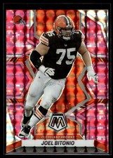 Joel Bitonio 2022 Panini Mosaic Pink Camo Prizm Card  #225