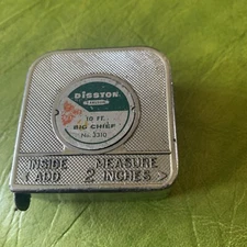 Vintage Disston Carlson 10 ft. No. 3310 Tape Measure HK Porter USA Free Ship