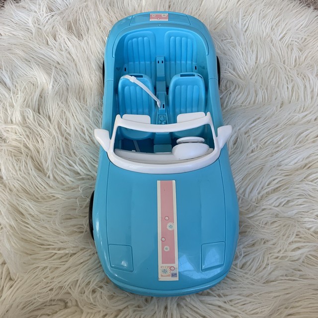 VTG Barbie Convertible Blue 4 Four Seater Car Mattel 1996