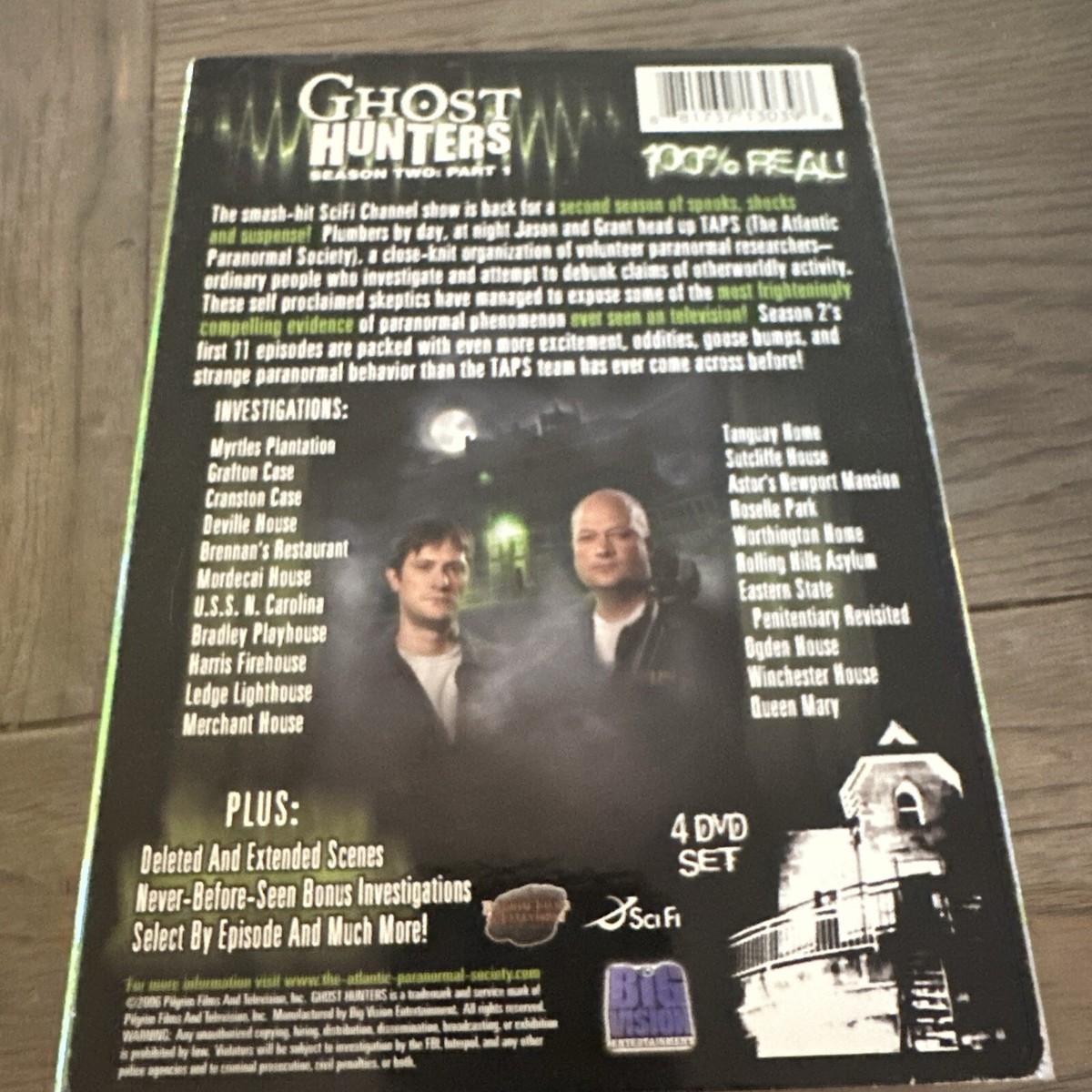 Ghost Hunters Season 2 - Part 1 (DVD, 2006) W/Slipcover T8