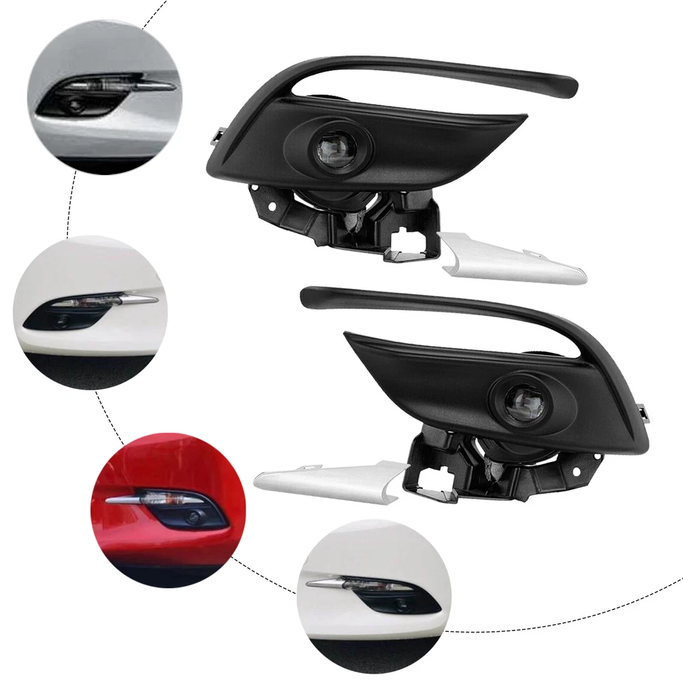 Kit de 3 luces antiniebla LED de conducción para Mazda 2017-2018 Foto 3 de 4