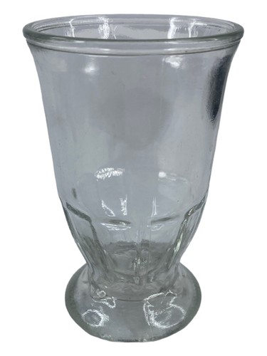 VTG 2 Small Clear Cups made of Pressed Glass Formed with Base - Picture 8 of 14