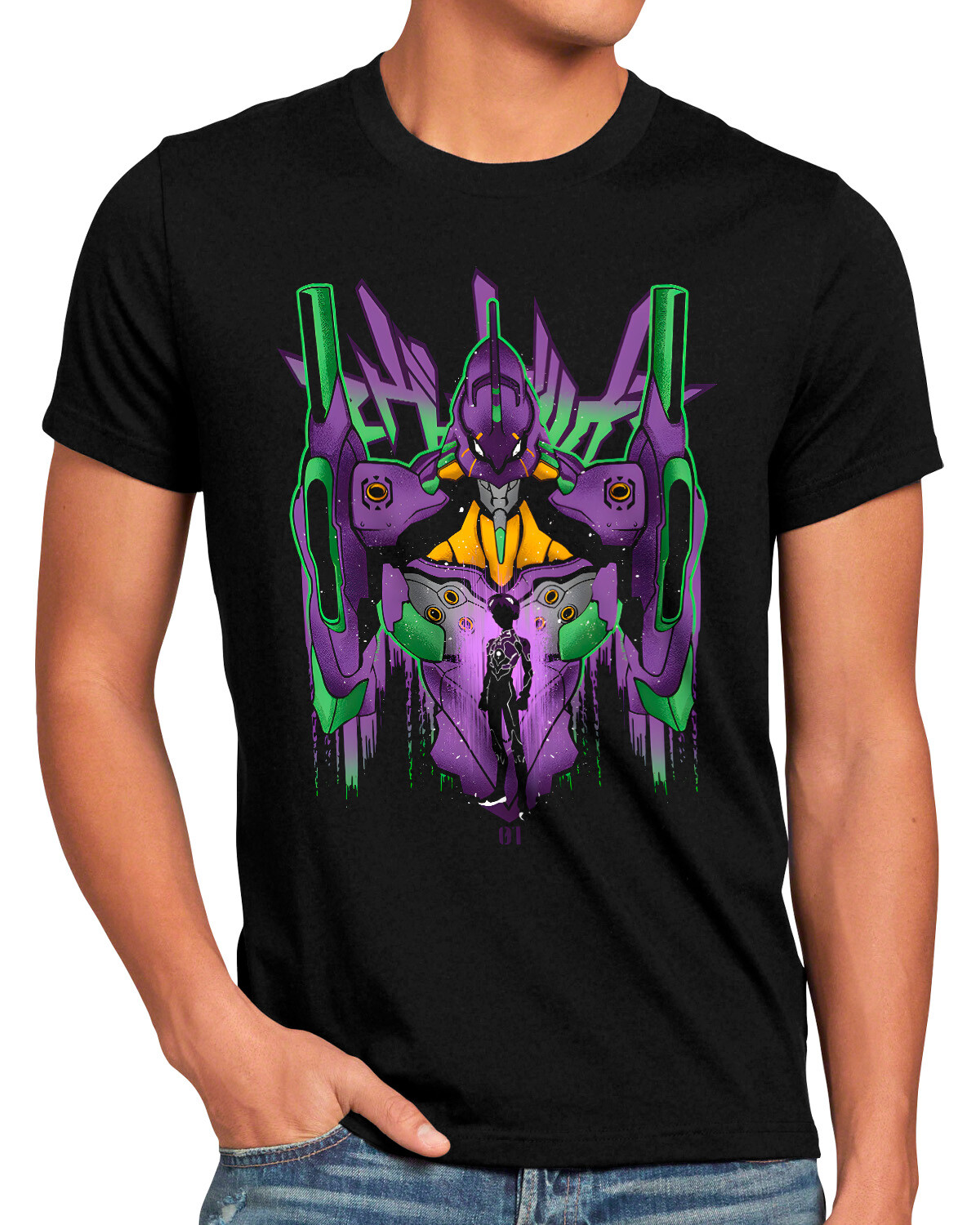 Camiseta hombre EVA Unit 01 shinji tokyo3 neon genesis evangelion