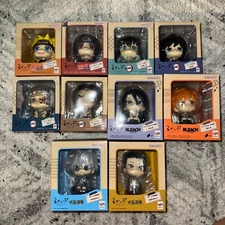 Multiple Anime Series Look Up Figures