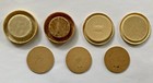 VINTAGE ANTIQUE MILK BOTTLE CAPS LOT OF 7 DAIRY FARMS AMERICANA — photo 2
