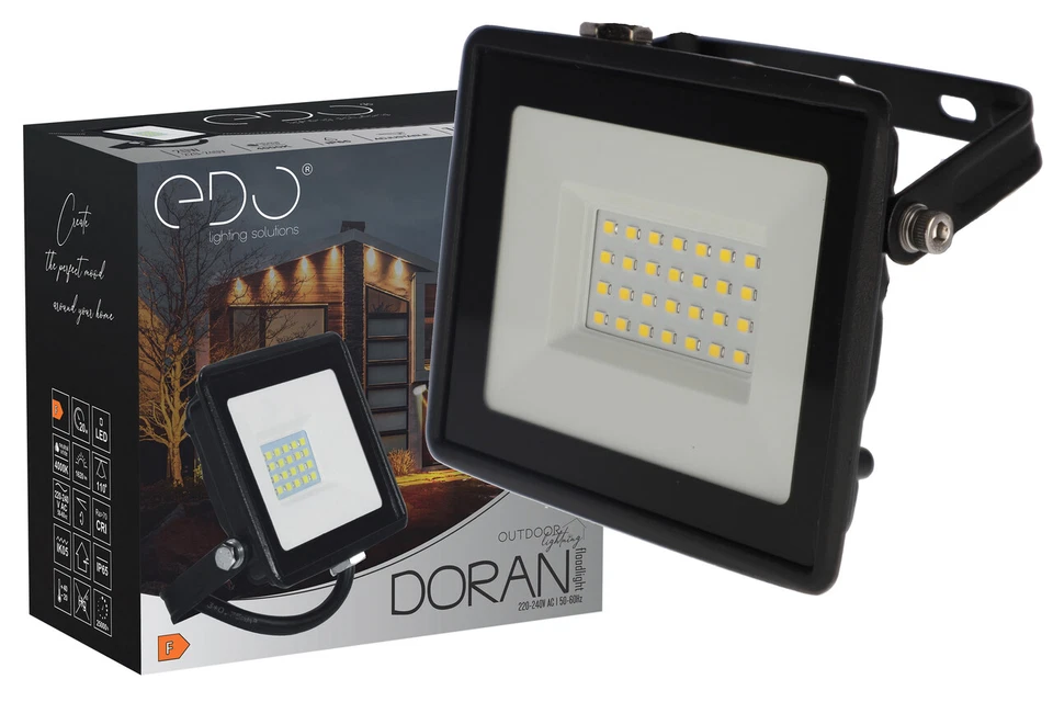 Projecteur LED extérieur étanche DORAN 20W / 50W 4000K IP65 EDO SOLUTIONS