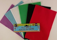 Felt Sheets 5.5"x8.5  for Crafts14 Sheets/Pk
