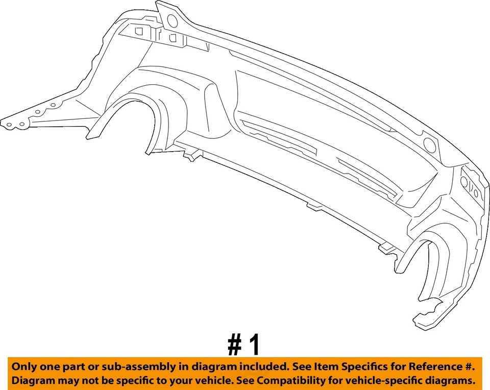 Used Rear Bumper Assembly Rear fits: 2010 Acura Rdx Rear Grade A Foto 4 de 4