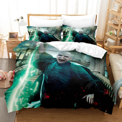 UK Harry Potter Bedding Set 2/3 PCS Quilt Duvet Cover Dorm Single Double King // - Picture 19 of 49