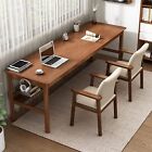63" Solid Wood Desk Modern Wide Double Home Office Computer Workstation Writing