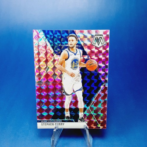 Steph Stephen Curry PINK MOSAIC WARRIORS PRIZM CARD - MINT - W/ CASE - Picture 6 of 12