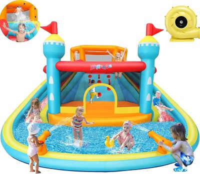Fun Bounce House Water Slide for Kids and Toddlers Inflatable Bounce House USA