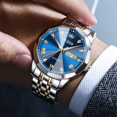 TONSHEN heren luxe business horloge analoog kwarts horloges klassiek roestvrij staal schaal zwart lederen band casual polshorloge datum kalender kwartsuurwerk horloges