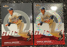 2005 Finest Khalil Greene #77. Base card and X-refractor 098/250