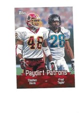 2000 TOPPS Combos Paydirt Patrons #TC7  STEPHEN DAVIS & FRED TAYLOR