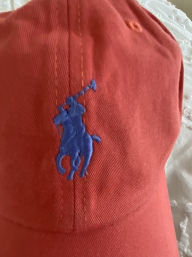Genuine!! Polo Ralph Lauren CLASSIC SPORT Adjustable Polo Logo Cap Hat Red - Picture 2 of 5