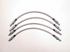 4-Piece Stainless Steel Brake Hose Kit EPC Brand Fits Daimler SP250 1959-1964