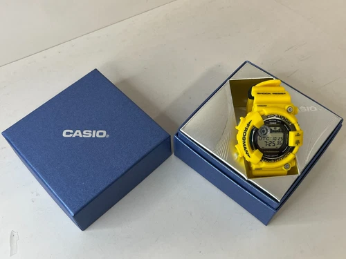 CASIO G-SHOCK GF-8250-9JF Yellow Rubber Solar Digital Watch FROGMAN Unused Japan - Picture 3 of 24
