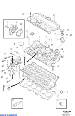 Genuine Volvo Cylinder Head Gasket 31251501 OE OEM