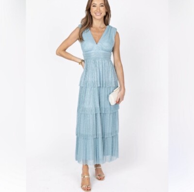 chinese dress ladies Ivy Multi Floral Tiered Maxi Dress main image 1