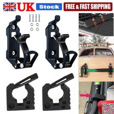 2pcs Roof Rack Metal Rubber Clamps Quick Release Brackets Holder Mount Kit UK