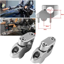 7/8" Handle Bar Clamps Extend Motorcycle General 22mm Handlebar Riser Back Mount