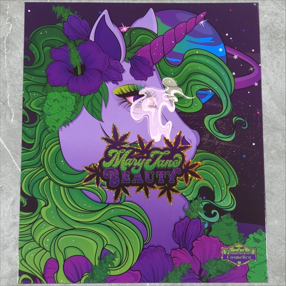 Bombshell Cosmetica Mystic Unicorn Eyeshadow Palette 10 Shades Discontinued - Image 2 of 4