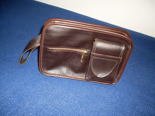 Borsello Uomo - VINTAGE '60 - VERA PELLE - MARRONE - Anni 60 - Made In U.K.  | eBay